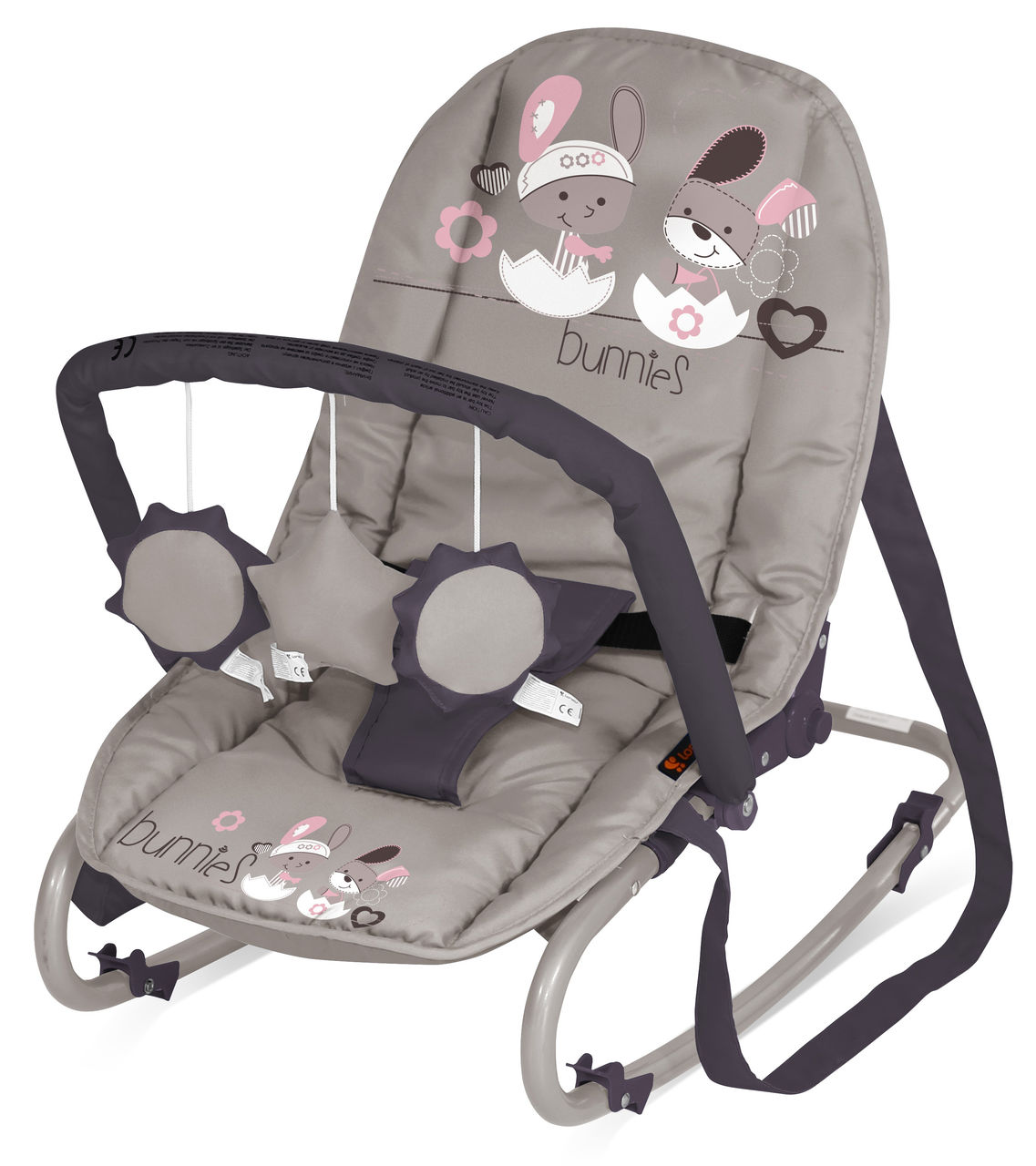 Шезлонг Bertoni TOP RELAX  (beige bunnies) 